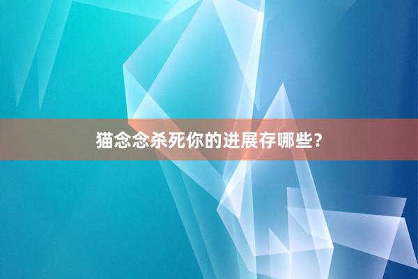 猫念念杀死你的进展存哪些？